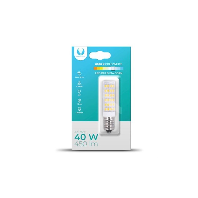 BOMBILLA LED BULB E14 4.5W 450 LUMEN...