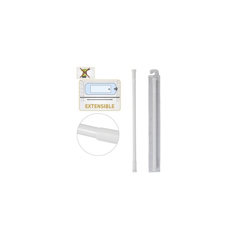 BARRA EXTENSIBLE BAÑO ALUMINIO 22MM...