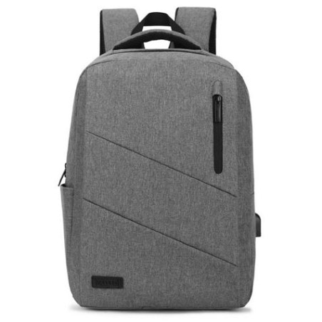 MOCHILA PARA PORTATILES HASTA 15.6" CITY BACKPACK CON USB SUBBLIM GRIS