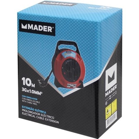ENROLLADOR DE CABLE 10 MTS MADER