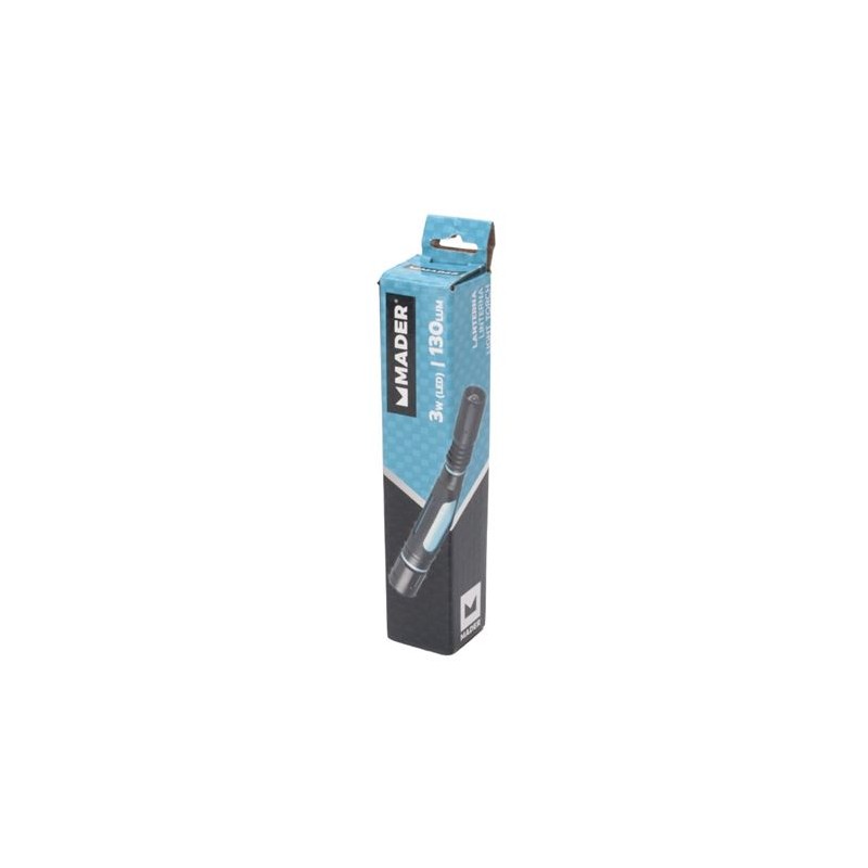 LINTERNA LED 2XAA 3W 130LM MADER