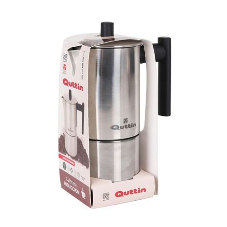 CAFETERA INDUCCIÓN 6 TAZAS INOX QUTTIN