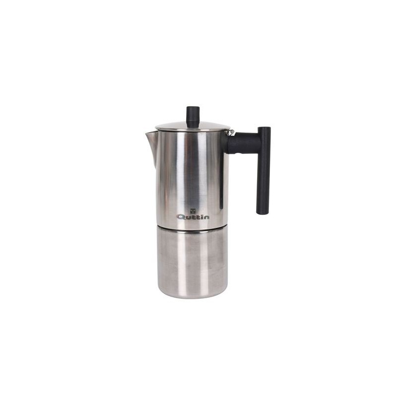 CAFETERA INDUCCIÓN 4 TAZAS INOX QUTTIN