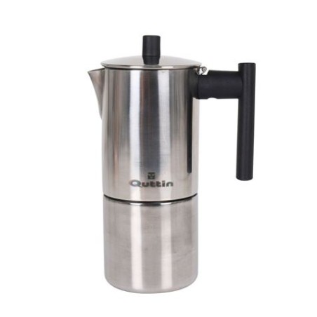 CAFETERA INDUCCIÓN 4 TAZAS INOX QUTTIN