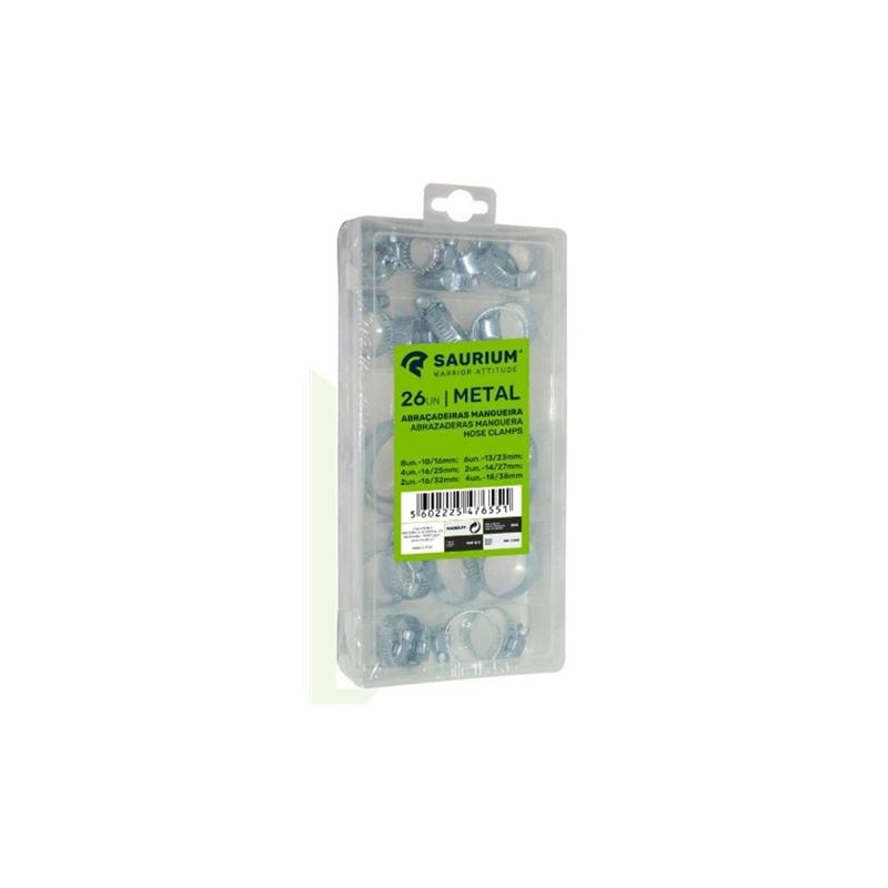 JUEGO 26 PCS ABRAZADERAS MANGUERA...