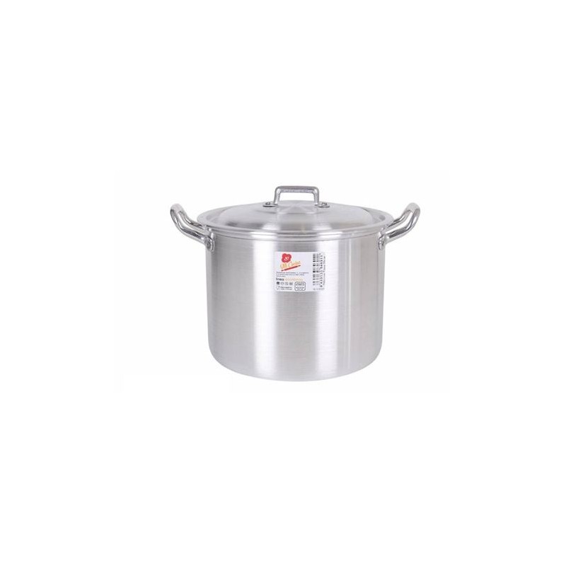 OLLA CON TAPA ALUMINIO 34CM 25 LITROS