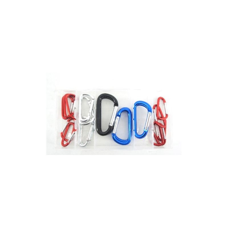 JUEGO MOSQUETONES DE ALUMINIO 20PCS...