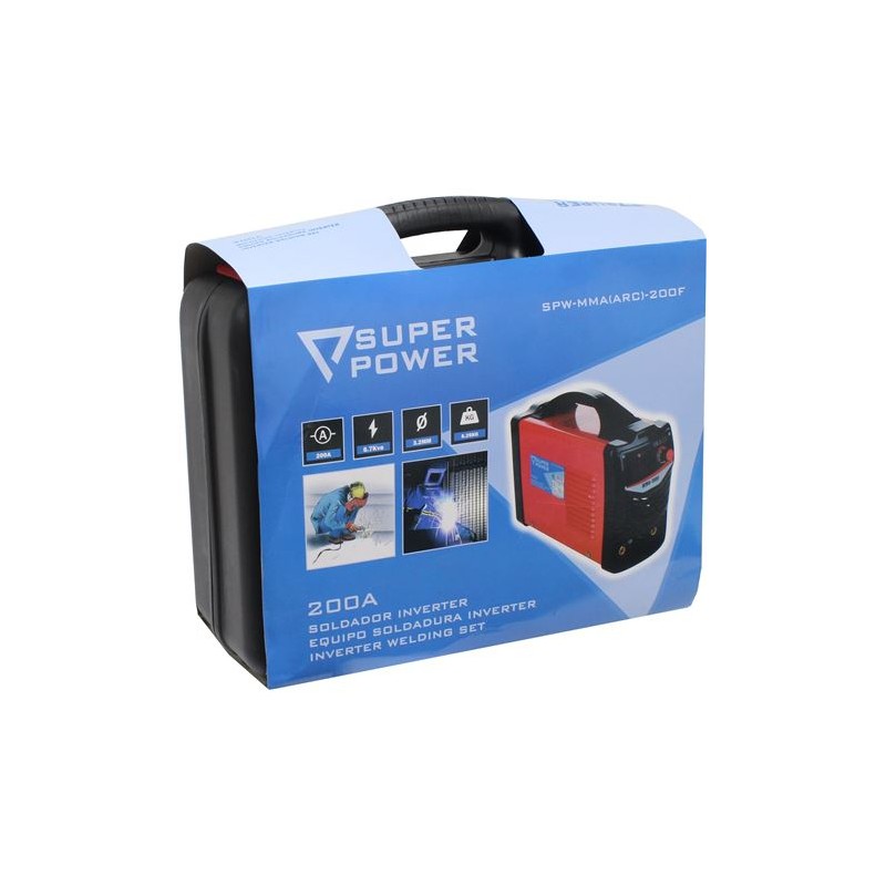 SOLDADOR INVERTER ELECTRODOS 200 AMP...