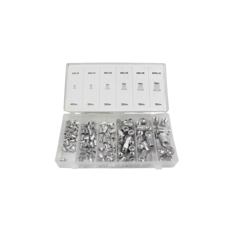 JUEGO 150 PCS REMACHES DE TUERCA MADER