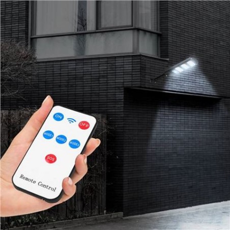 FAROLA LED COB SOLAR 24W 1800LM + SENSOR + MANDO