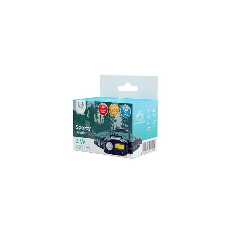 LINTERNA FRONTAL SPORT LED 3+3W...