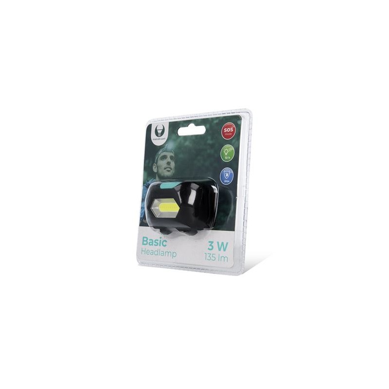LINTERNA FRONTAL LED COB 3W 135 LUMEN...