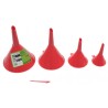 JUEGO 4 PCS EMBUDOS PLASTICO SAURIUM