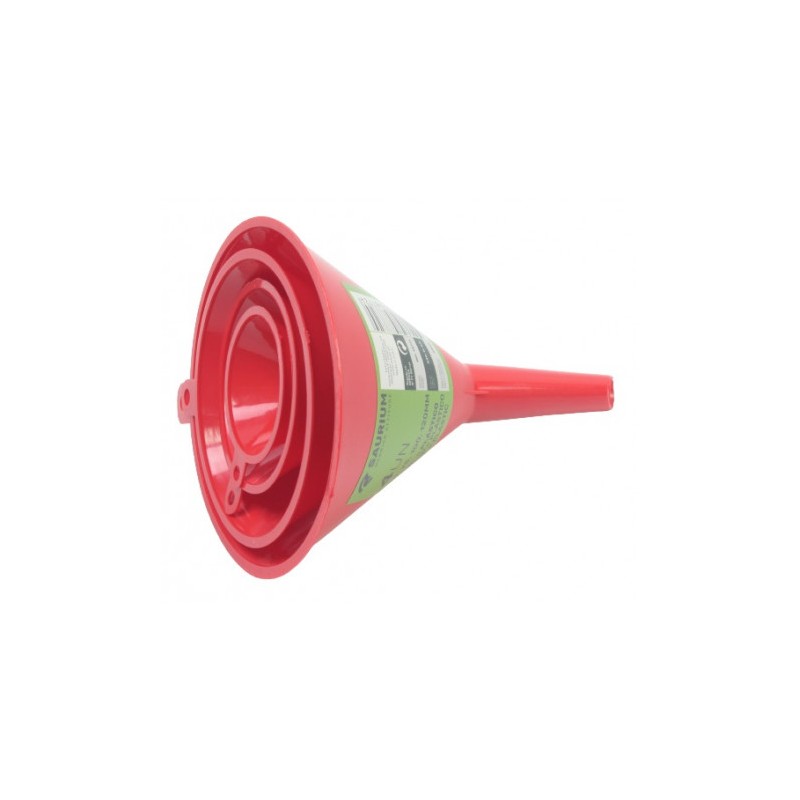 JUEGO 4 PCS EMBUDOS PLASTICO SAURIUM