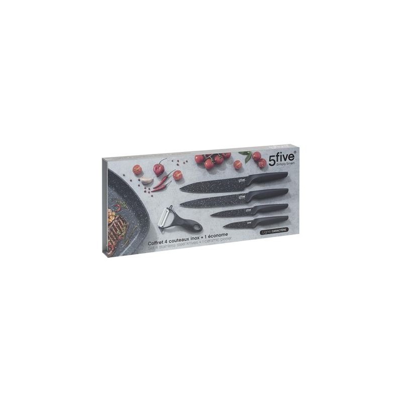 SET 4 CUCHILLOS CERAMICO PELADOR 5FIVE