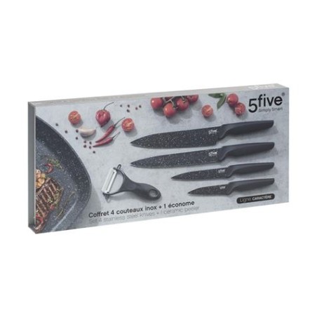 SET 4 CUCHILLOS CERAMICO PELADOR 5FIVE
