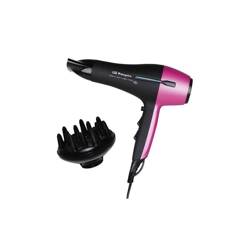 SECADOR DE PELO 2200W NEGRO / LILA...