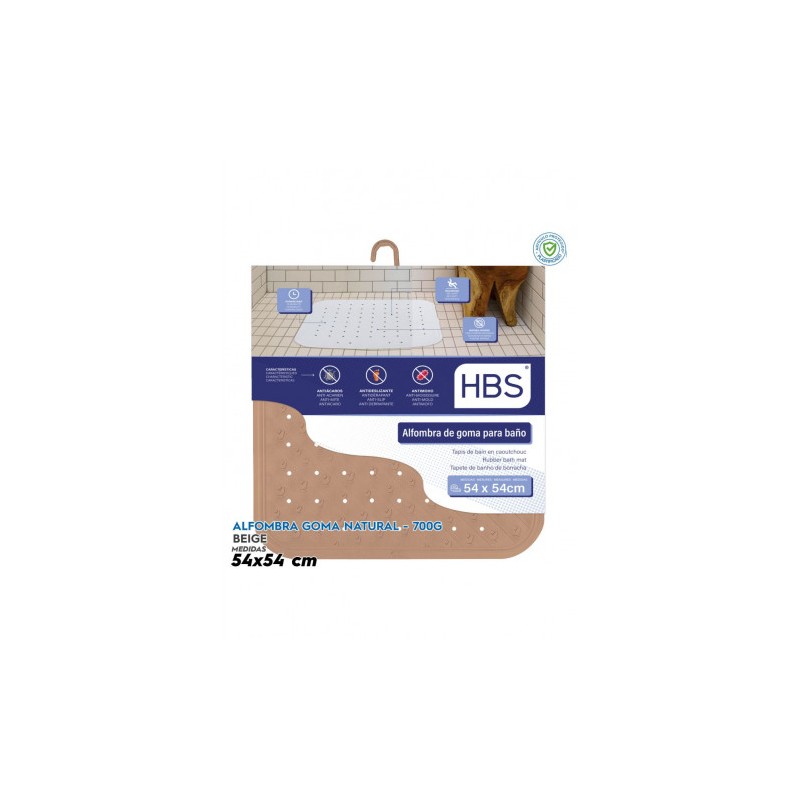 ALFOMBRA GOMA NATURAL - 700G BEIGE HBS