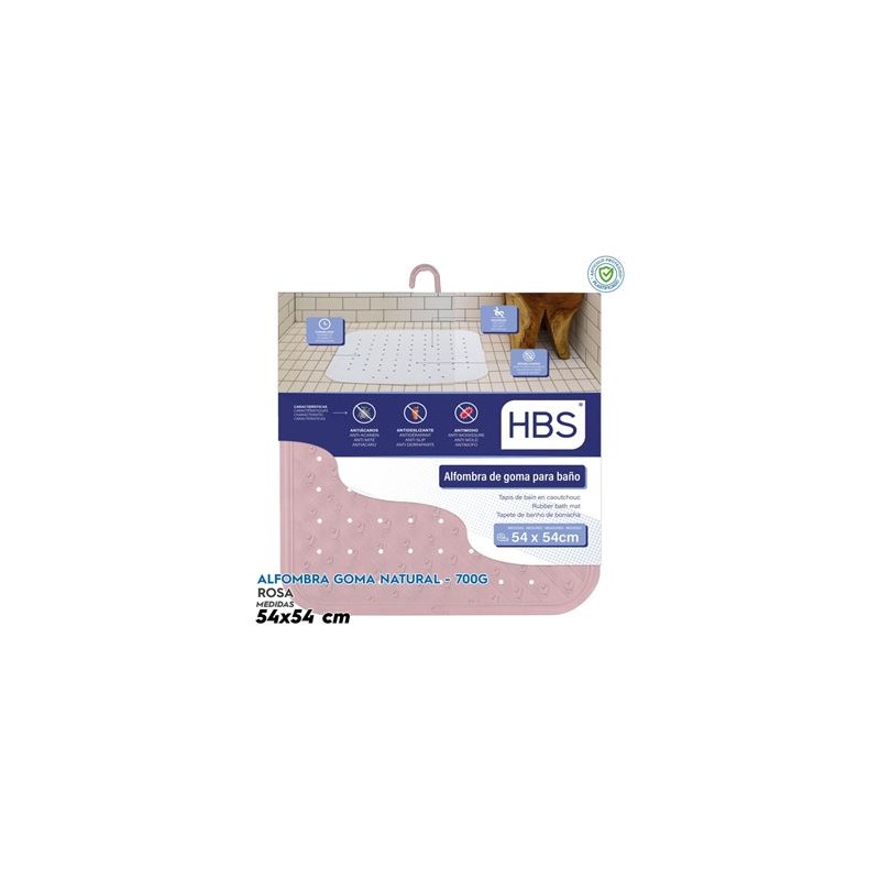 ALFOMBRA GOMA NATURAL - 700G ROSA HBS
