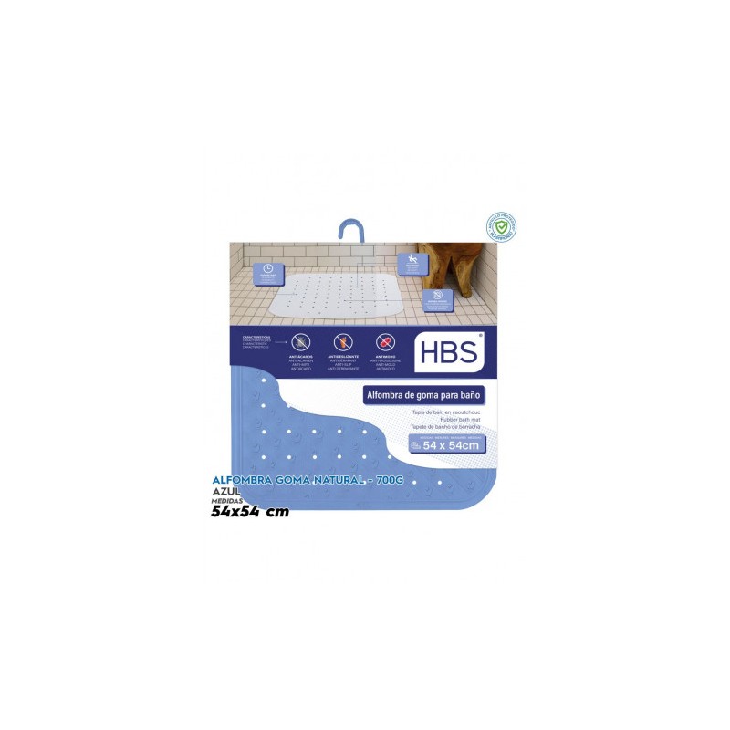 ALFOMBRA GOMA NATURAL - 700G AZUL HBS