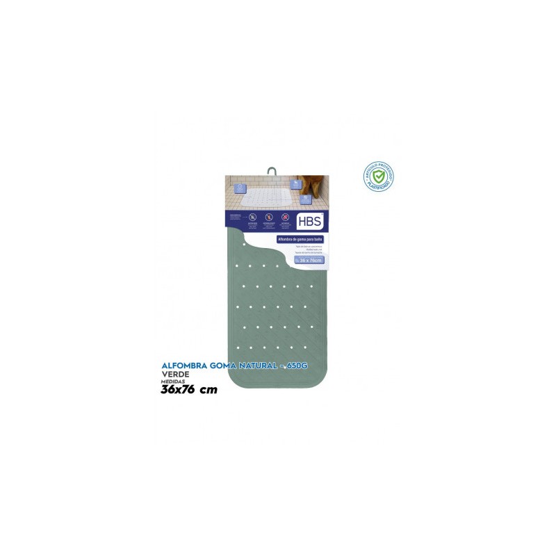 ALFOMBRA GOMA NATURAL - 650G VERDE HBS