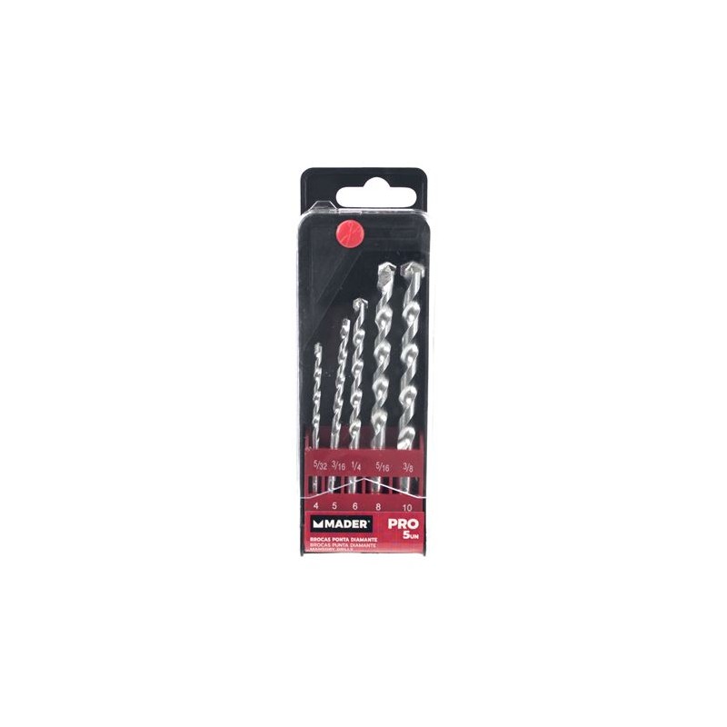 JUEGO 5 BROCAS WIDIA PROFESIONAL MADER