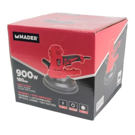 LIJADORA DE PARED AUTOASPIARACION 900W 180MM MADER