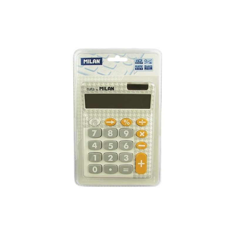 CALCULADORA MILAN GRIS 10 DIGITOS
