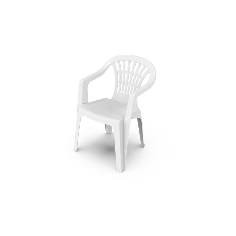 SILLA RESINA APILABLE BLANCA MODELO LYRA