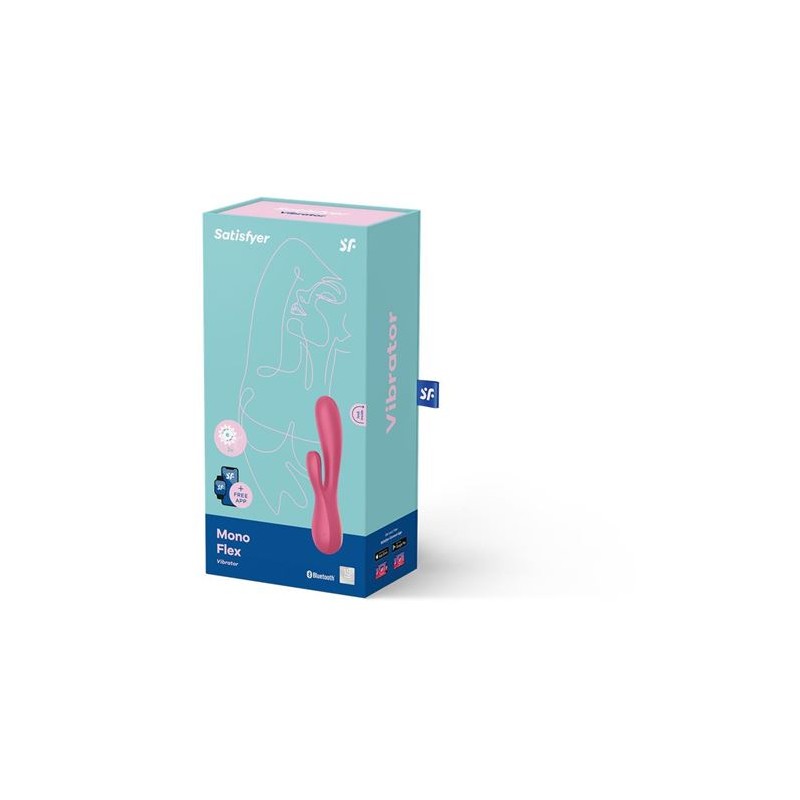 VIBRADOR MONO FLEX ROJO CON APP ROJO