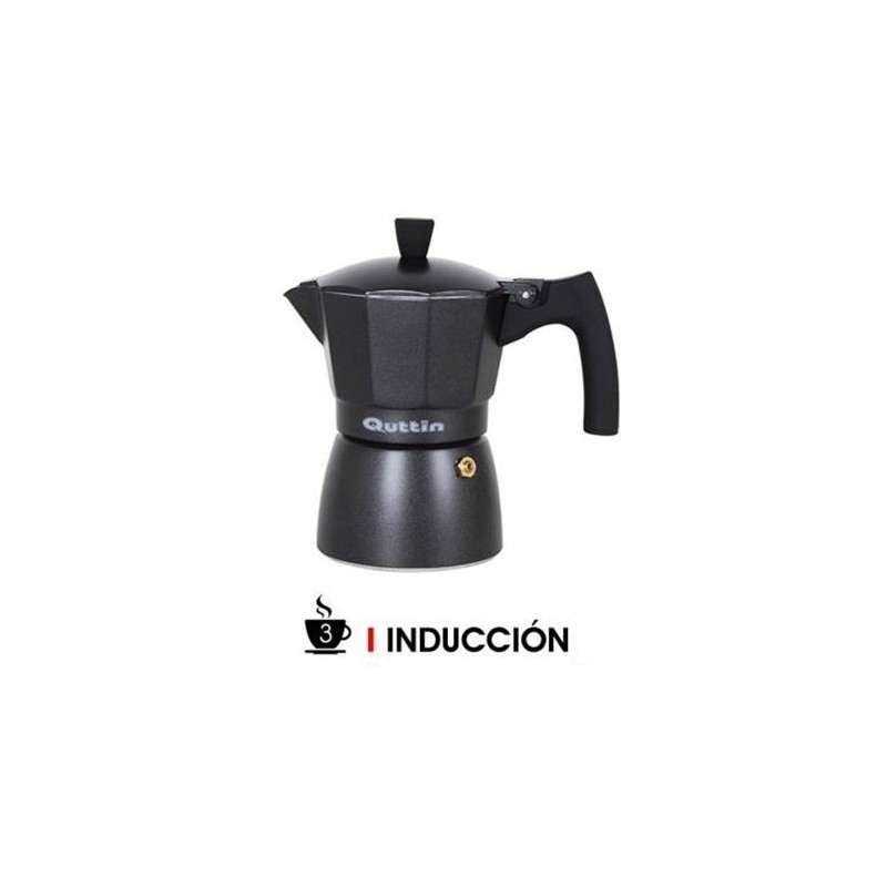 CAFETERA 3 TAZAS INDUCCION DARKBLACK...