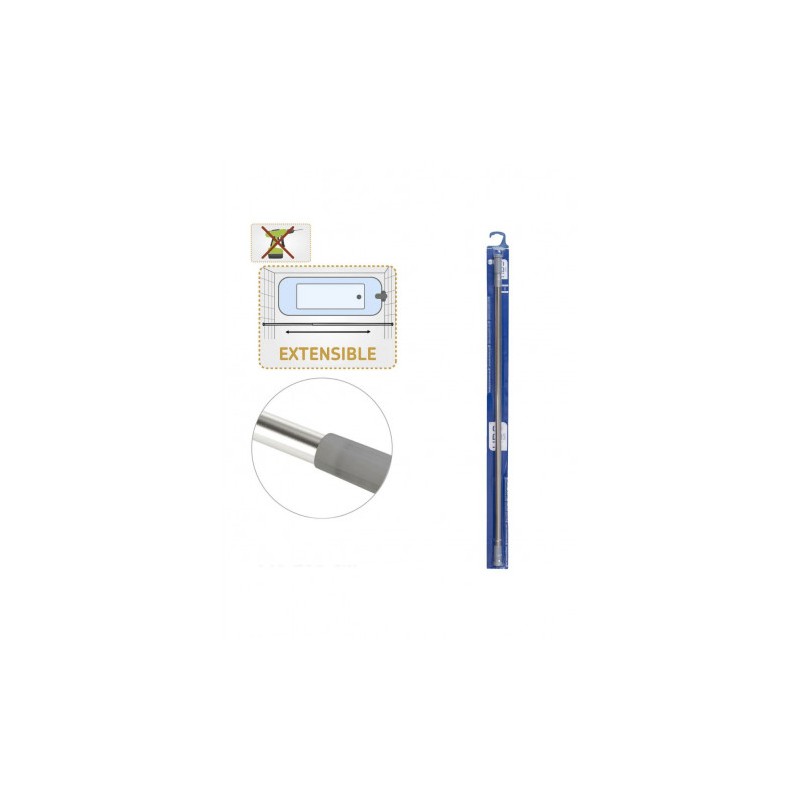 BARRA EXTENSIBLE BAÑO ACERO INOX 22MM...