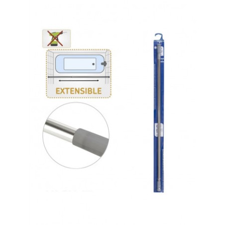 BARRA EXTENSIBLE BAÑO ACERO INOX 22MM 110-200 HBS