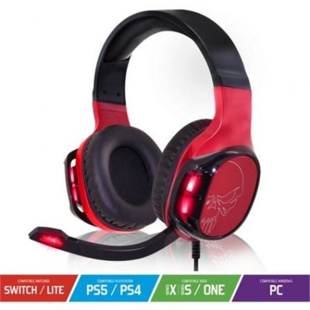 AURICULARES GAMING ELITE H-60 MULTIPLATAFORMA ROJO
