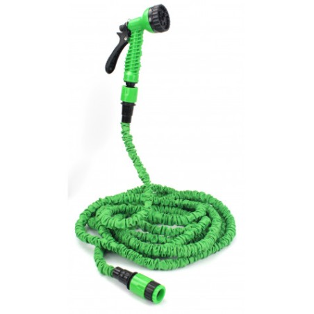 MANGUERA EXTENSIBLE 30 M + PISTOLA 7 CHORROS SAURIUM