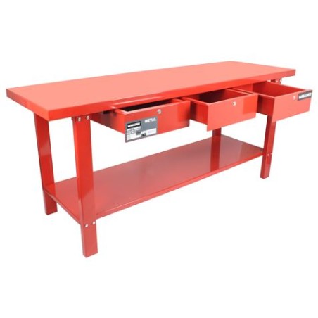 BANCO DE TRABAJO METAL 200X64CM MADER