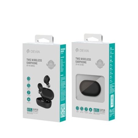 AURICULARES BLUETOOTH TWS A6 NEGROS DEVIA