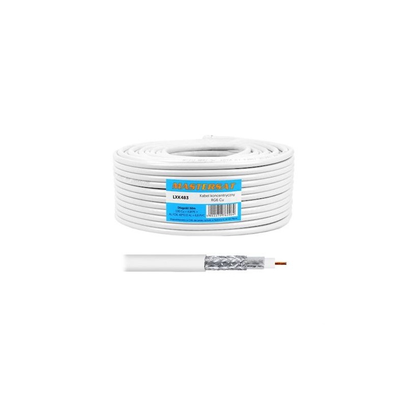 BOBINA CABLE COAXIAL 50M MASTERSAT