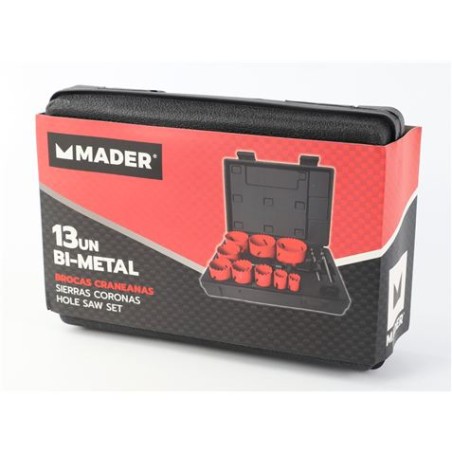 JUEGO 13 PCS CORONAS BI-METAL MADER