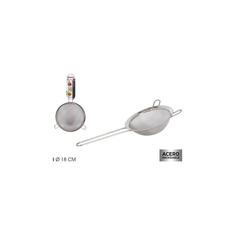 COLADOR ACERO INOXIDABLE 18CM QUTTIN