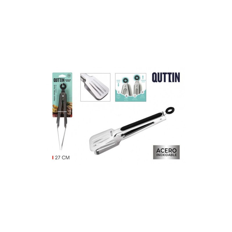 PINZAS DE COCINA 27CM ACERO INOX QUTTIN