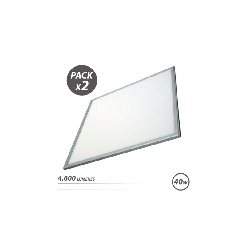 PACK 2 PANELES LED 60X60 40W 4600LM...