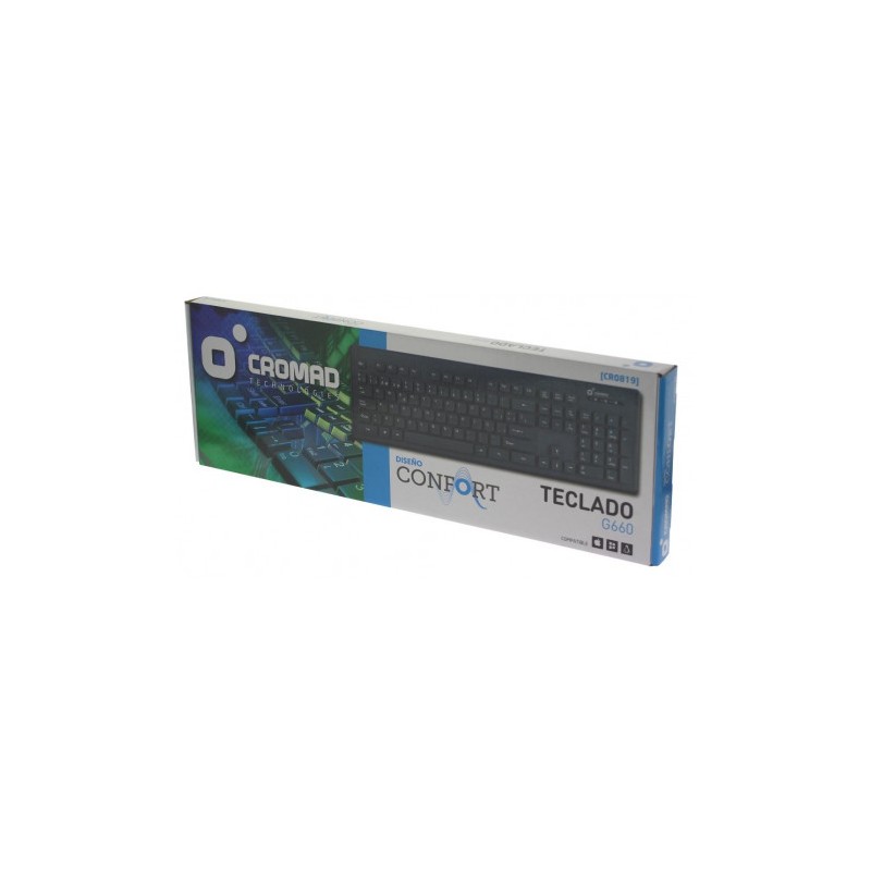 TECLADO CONFORT G660 GRIS CROMAD