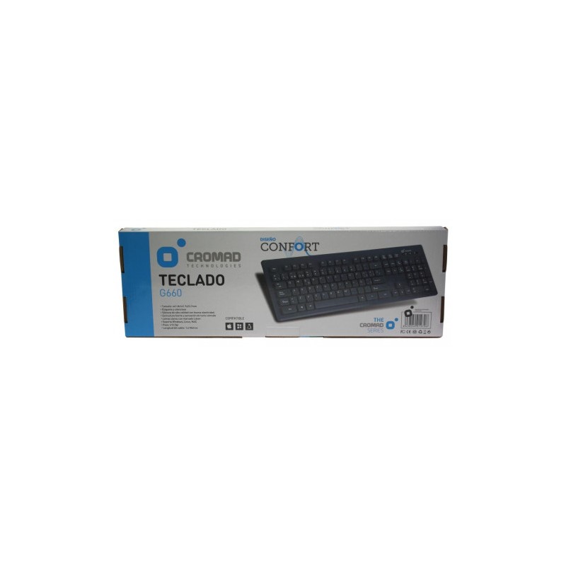 TECLADO CONFORT G660 GRIS CROMAD