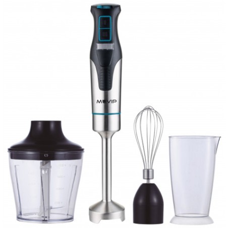 BATIDORA DE MANO INOX 1200W + ACCESORIOS MUVIP