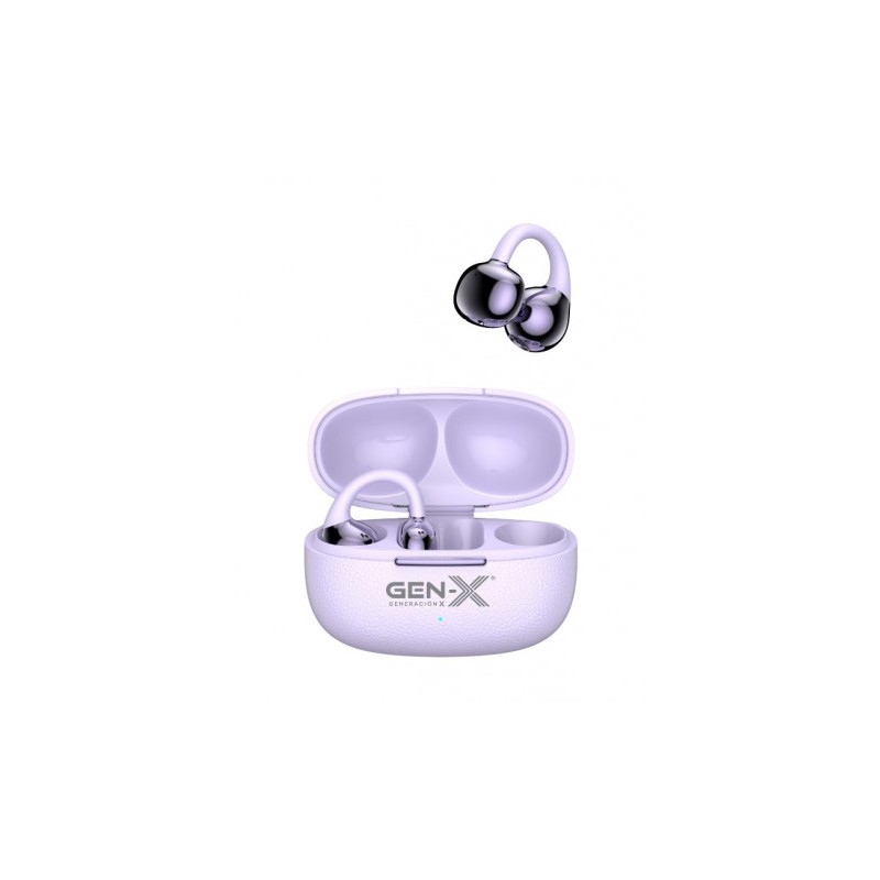 AURICULARES BLUETOOTH OPEN EAR CON TRADUCCION IA BT8411 VIOLETA