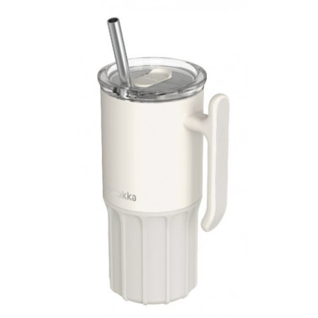 TAZA TERMO ACERO INOX 720ML CON BASE SILICONA UMI IVORY QUOKKA