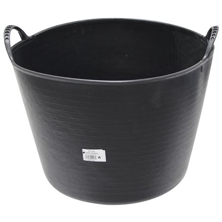 CUBETA REDONDA FLEXIBLE 39 LITROS NEGRO MADER - 99901