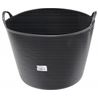 CUBETA REDONDA FLEXIBLE 39 LITROS NEGRO MADER - 99901