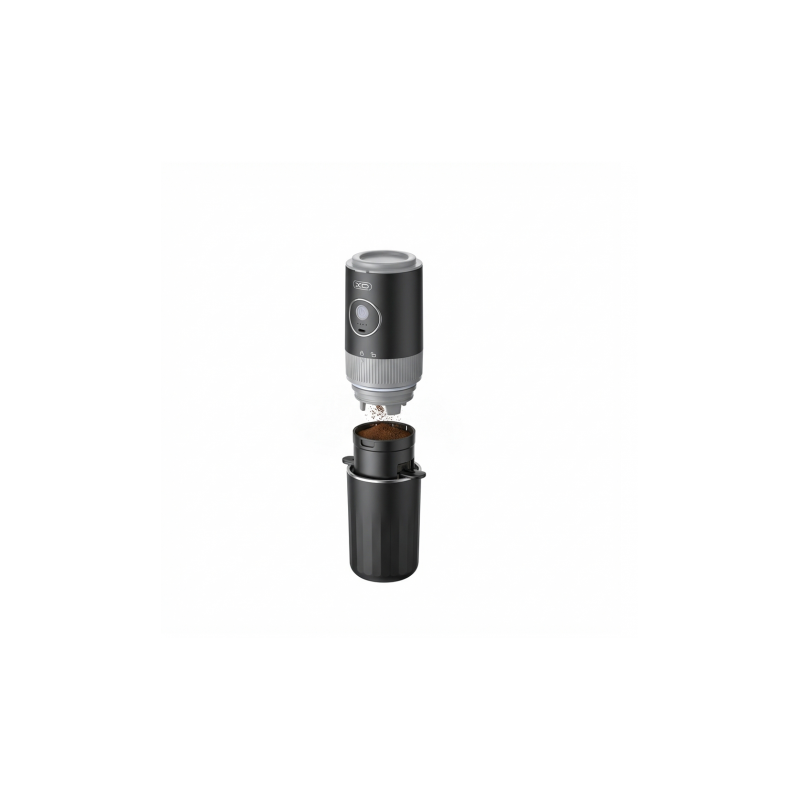 CAFETERA PORTATIL CON MOLINILLO Y TERMO NEGRA KR1 XO